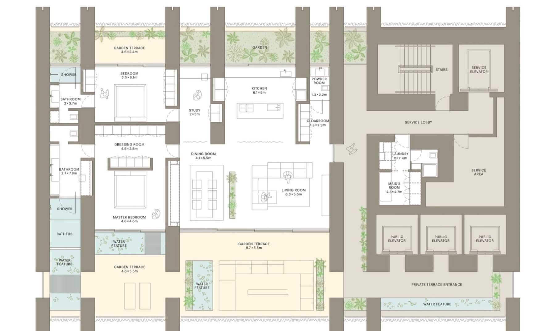 Grundriss für 2bedroom