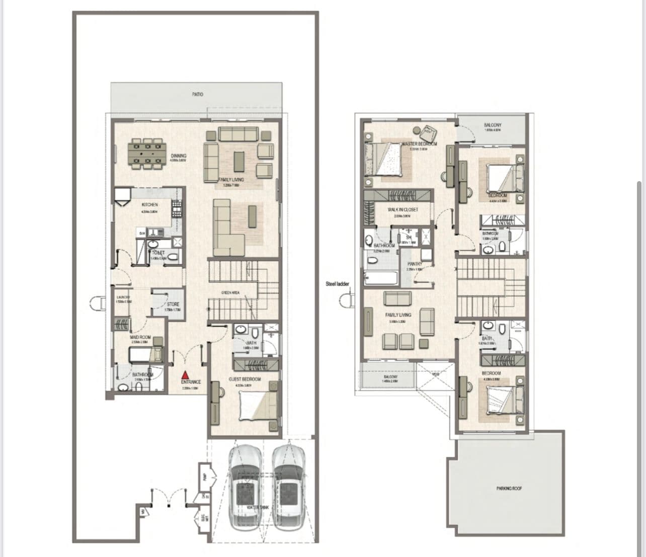 Floor plan for 4BR