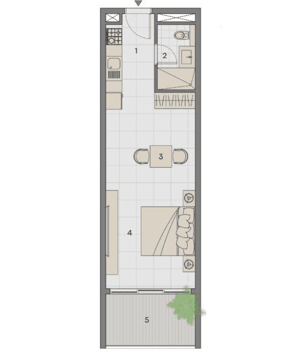 Floor plan for Studio