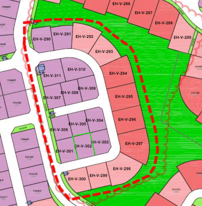 Floor plan for 5 BD Villa Plot