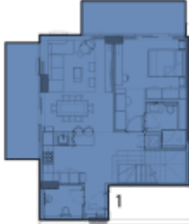 Grundriss für 1 bedroom