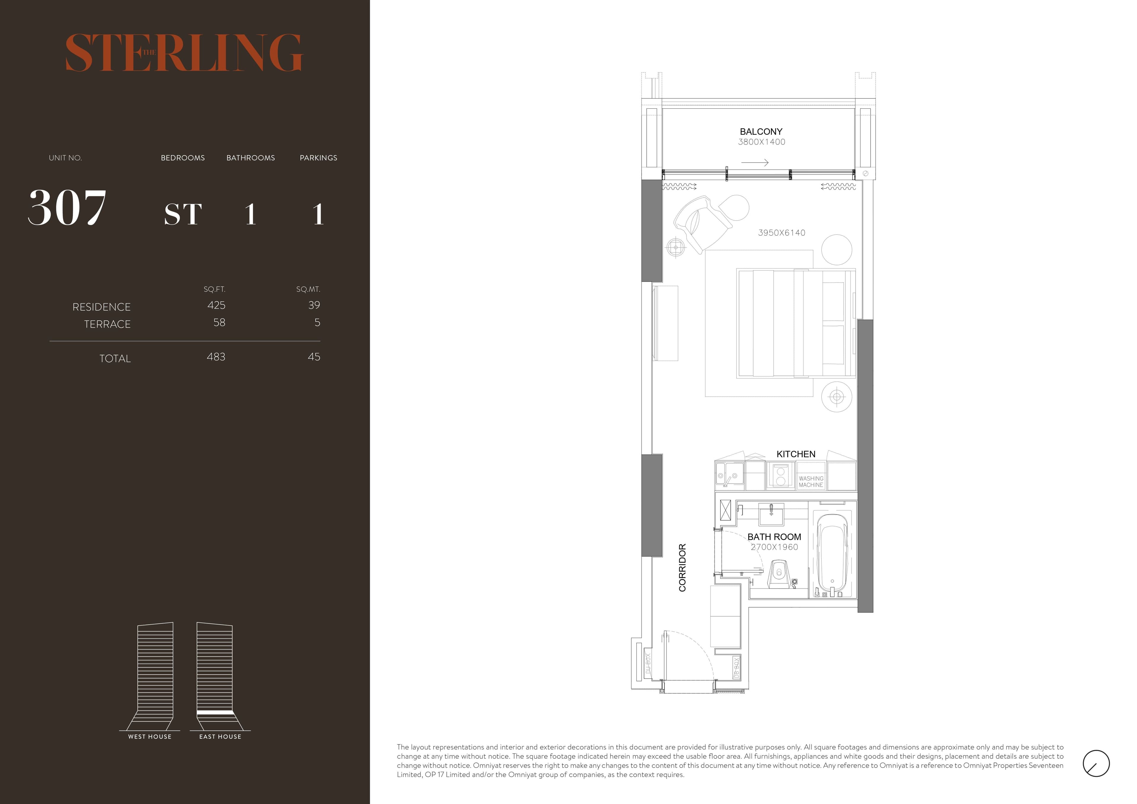 Grundriss für Studio
