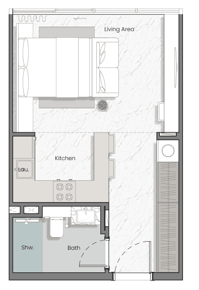 Grundriss für Studio