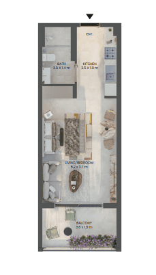 Grundriss für Studio